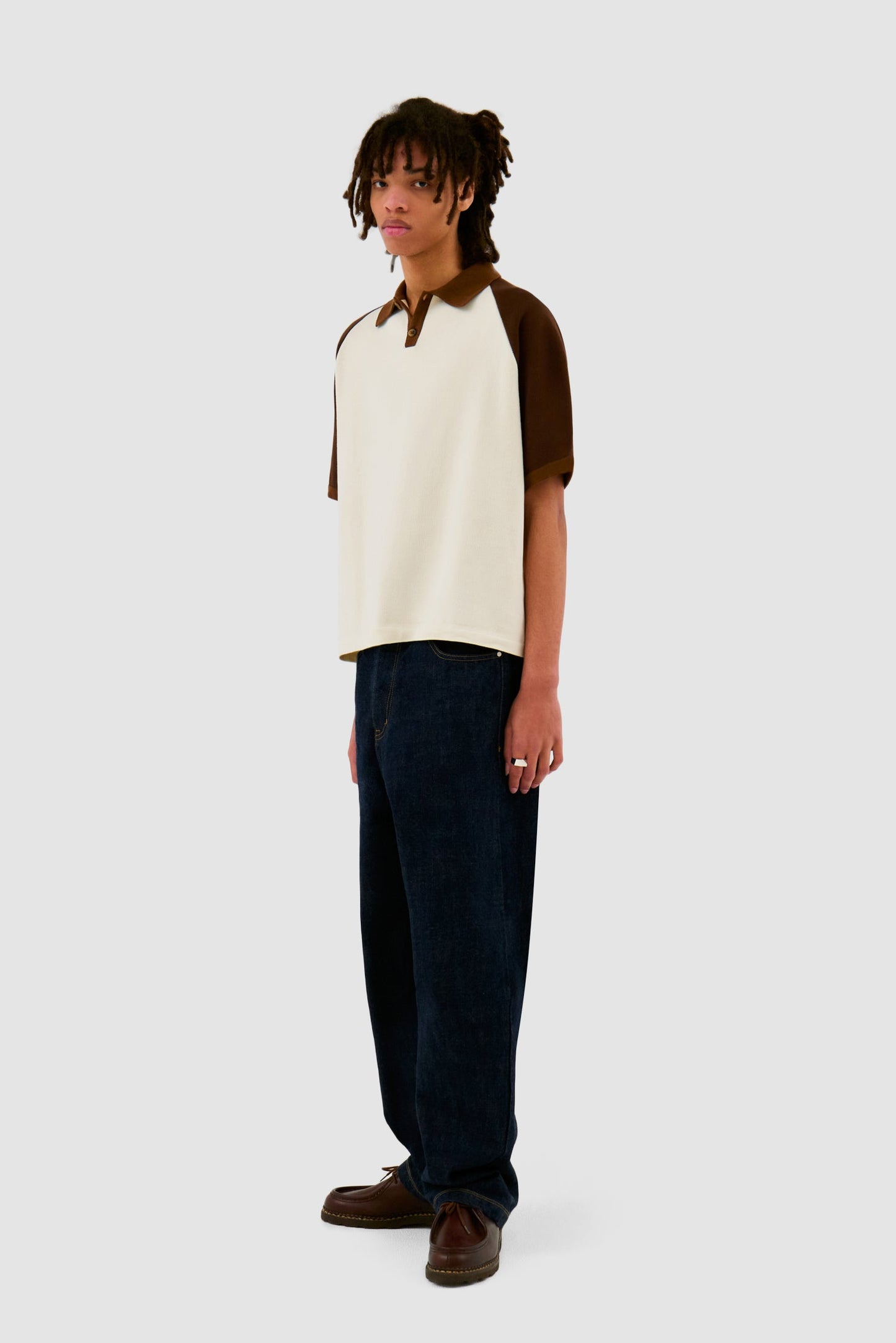 Baseball Knit - Crème/Marron