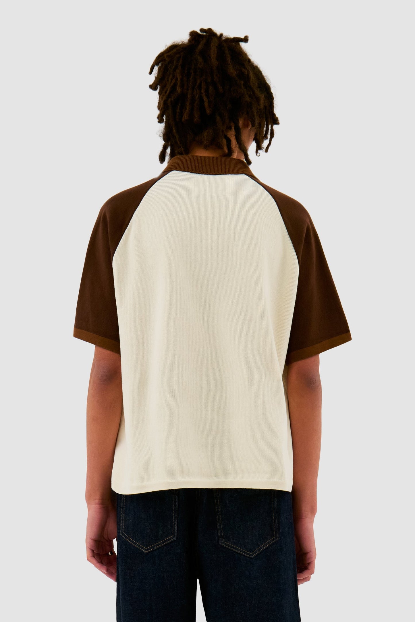 Baseball Knit - Crème/Marron