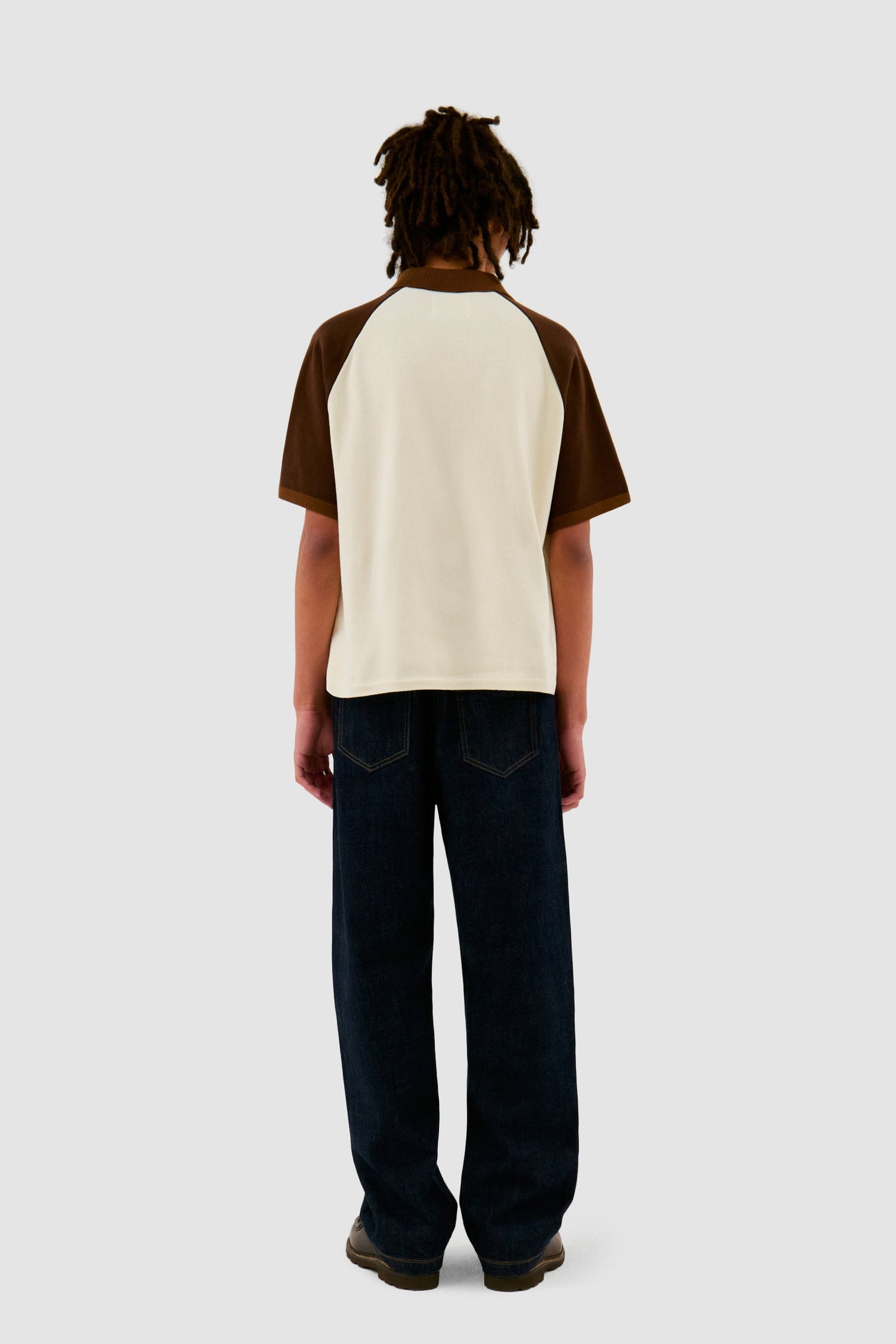 Baseball Knit - Crème/Marron