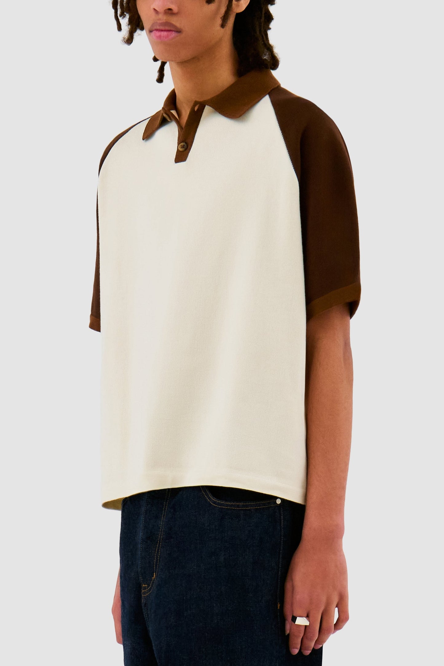 Baseball Knit - Crème/Marron