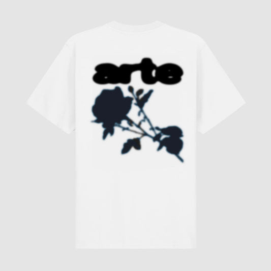 Blur Flower T-shirt - Blanc