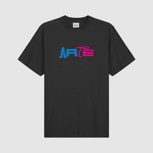 T-shirt à logo imprimé Duo - Noir