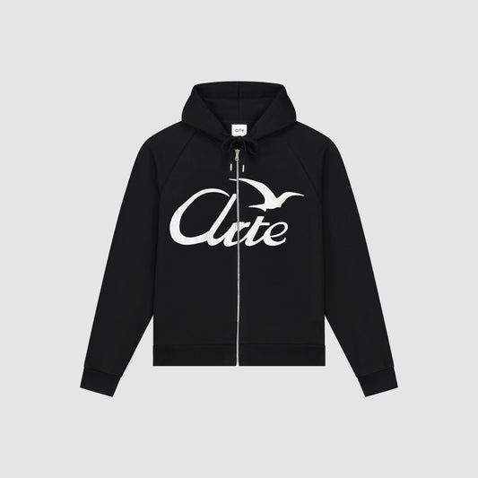 Sweat à capuche zippé - Noir