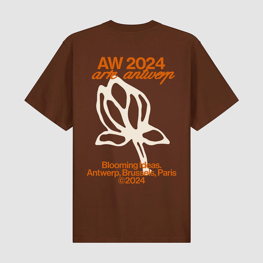 T-shirt Tulipe - Marron