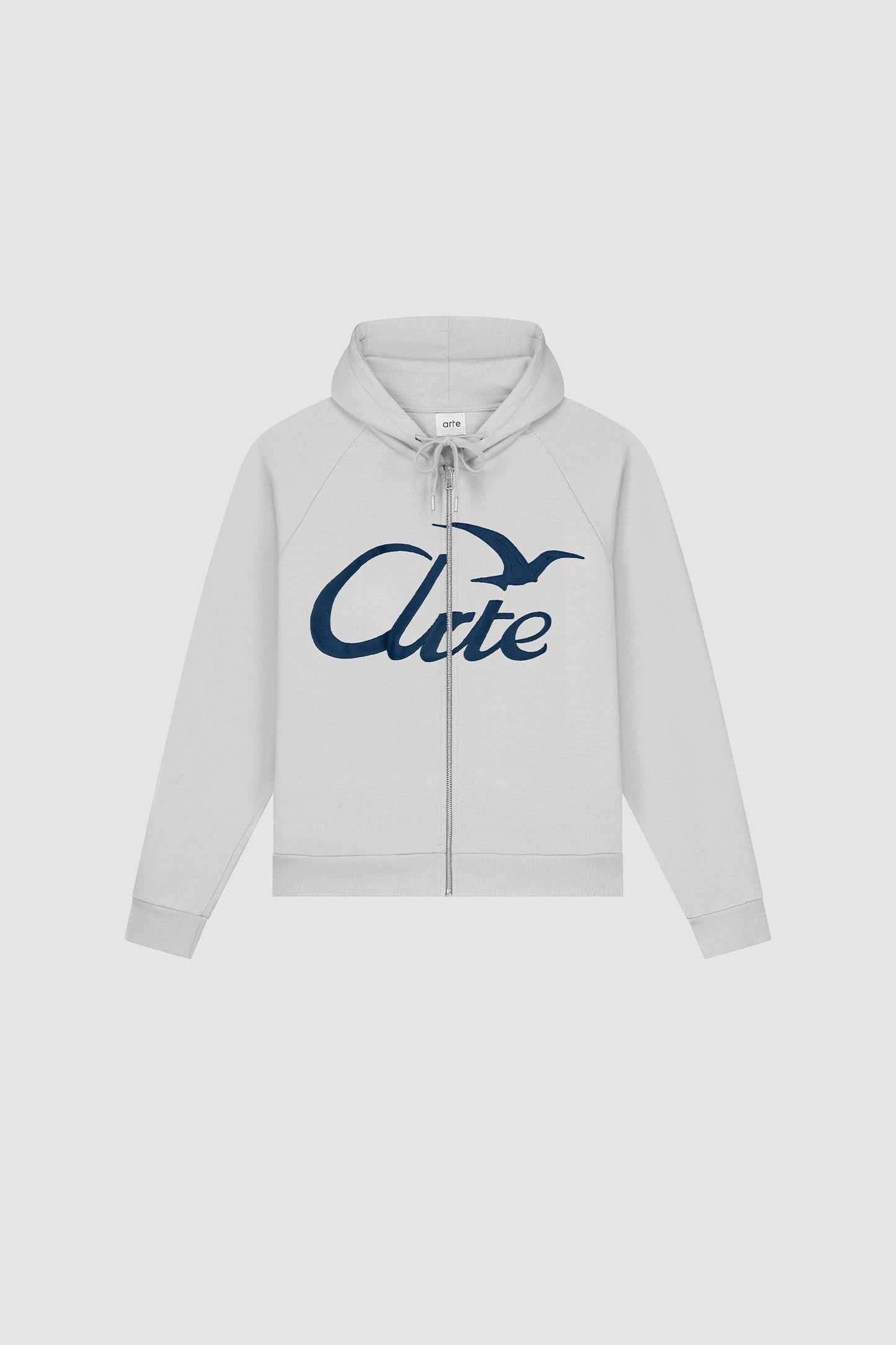 Sweat à capuche avec fermeture éclair - Gris